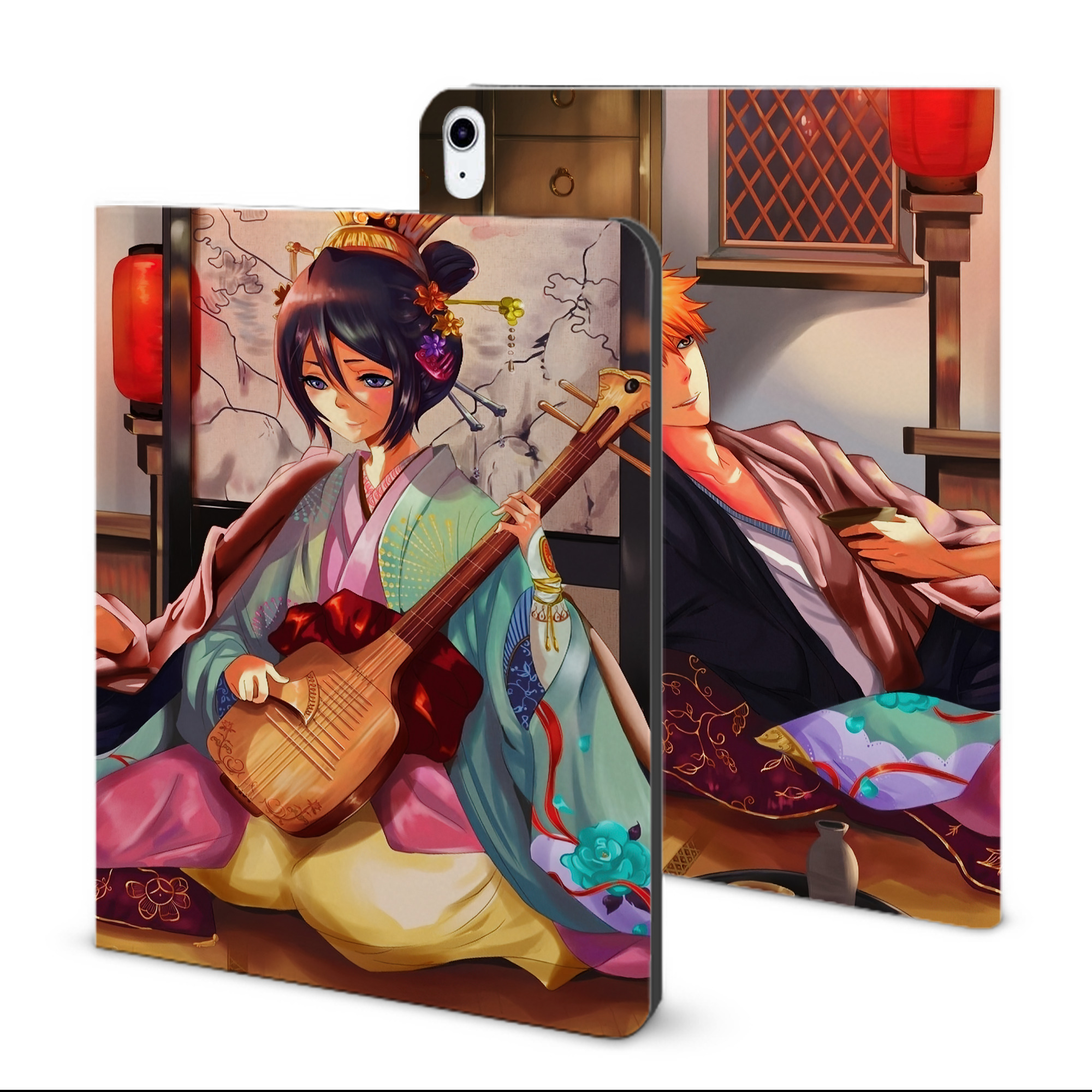 （画像用） ブリーチ BLEACH IPad ケース ブック型 PUレザー TPU 耐衝撃 軽量 薄型 ペン収納なし 全面保護 IPad 各モデル対応
